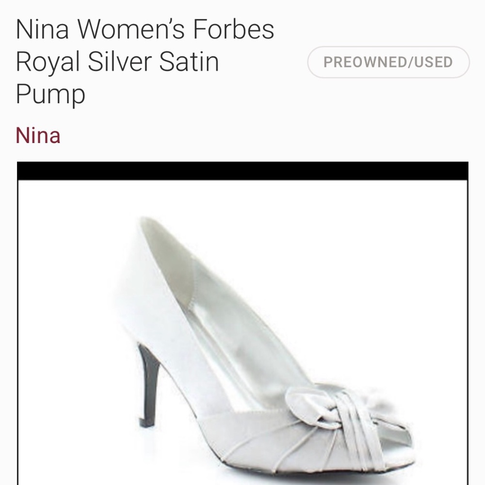 Nina satin 3” pumps....